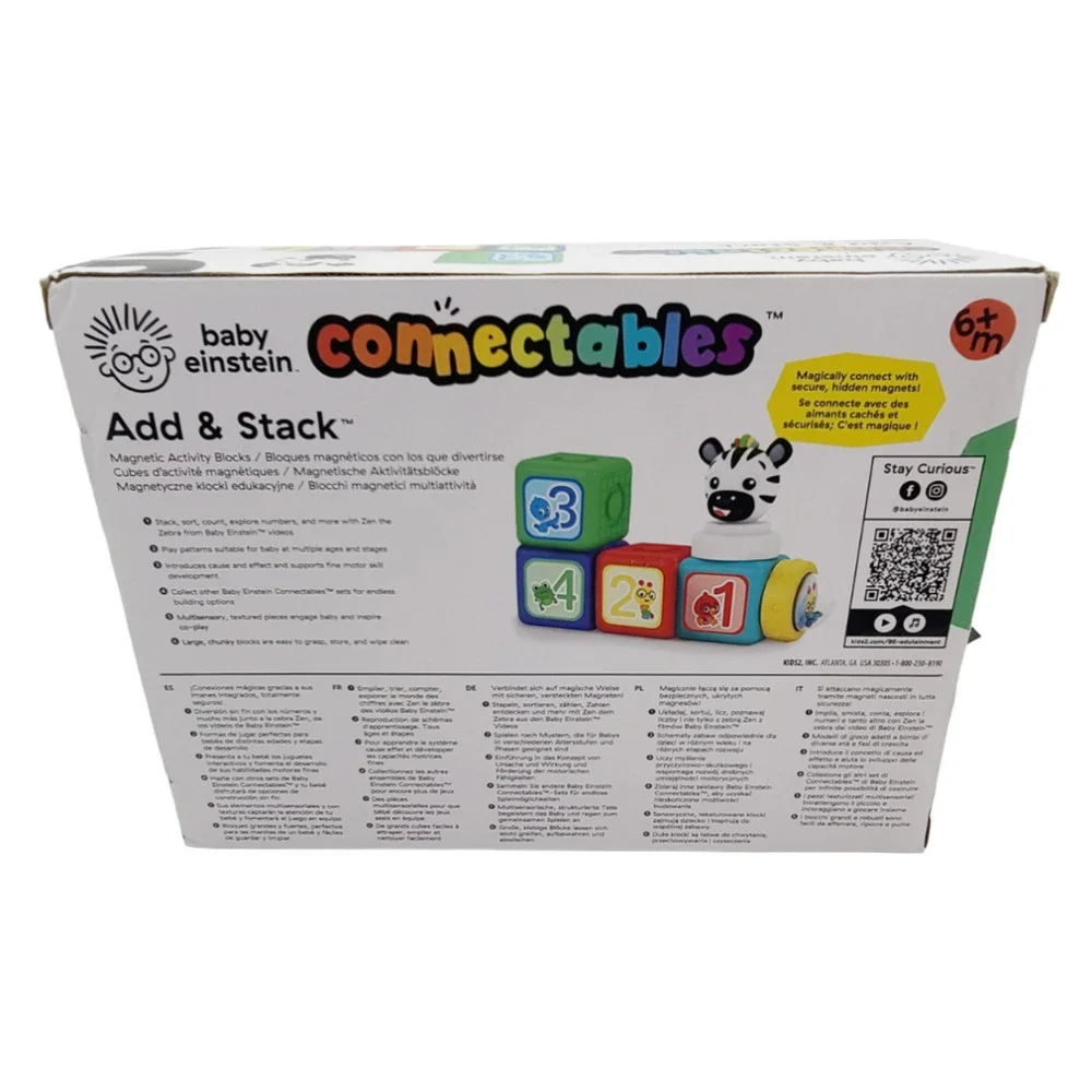Baby Einstein Connectable Add & Stack - Magnetic‎ Activity Blocks